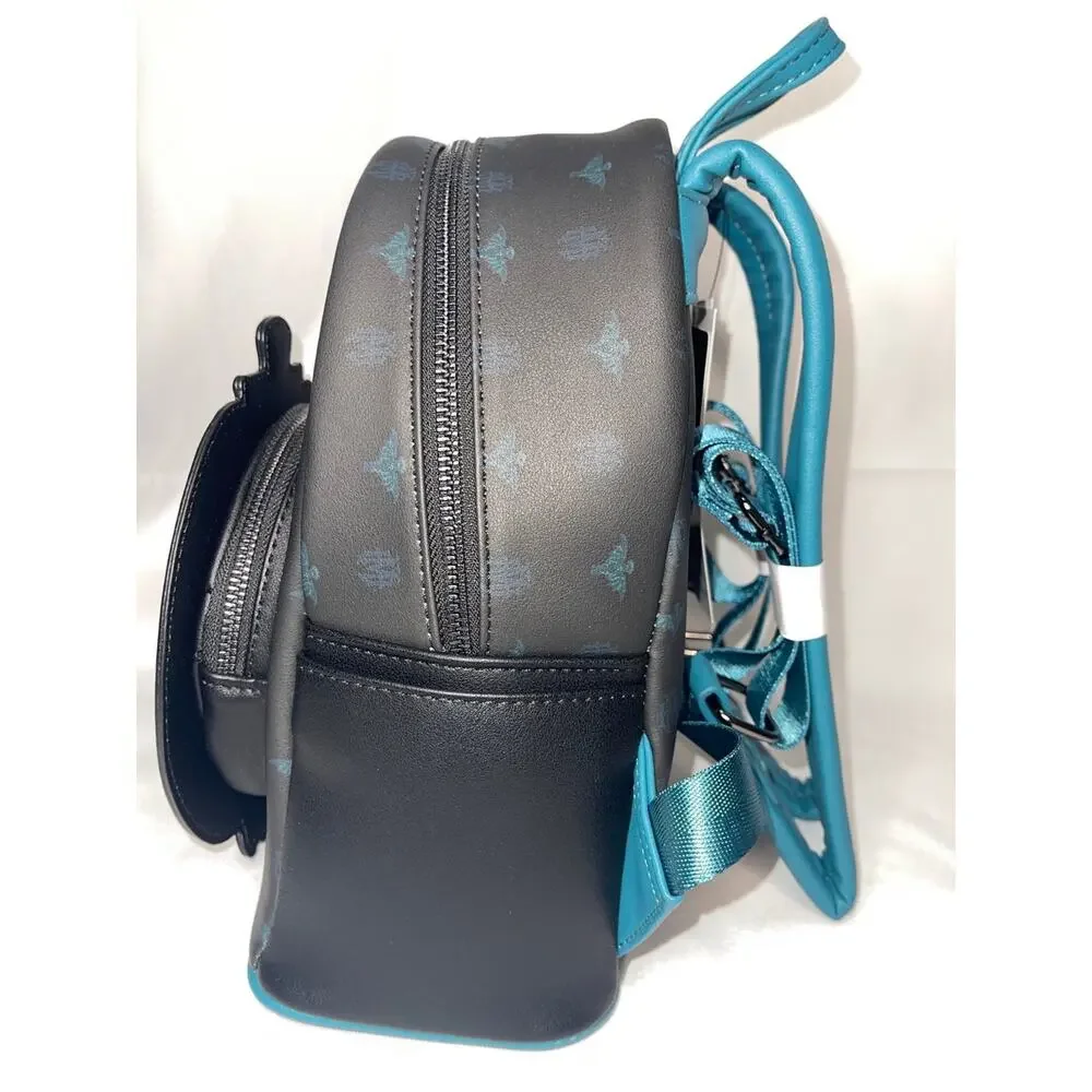 Loungefly Disney Haunted Mansion Glow in the Dark Mini Backpack Teal Black NWT